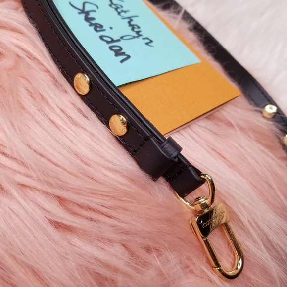 NEW LOUIS VUITTON NEO NOE BLACK NOIR LEATHER STRAP - Picture 4 of 8